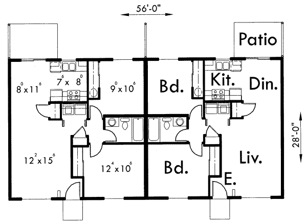 Ranch Floor Plan - Main Floor Plan #303-354