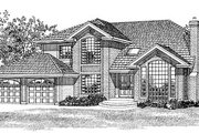 Traditional Style House Plan - 3 Beds 3 Baths 2618 Sq/Ft Plan #47-299 
