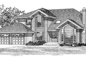Traditional Exterior - Front Elevation Plan #47-299
