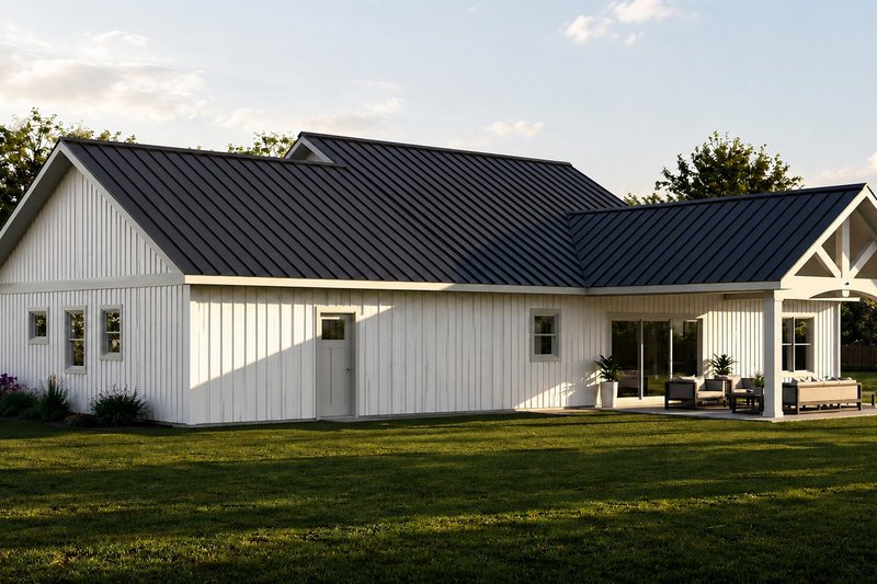 House Blueprint - Exterior - Rear Elevation for Farmhouse House Plan #1064-509 - 3 bed, 2.5 bath
