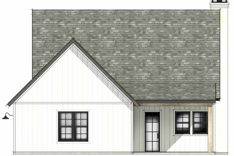 Home Plan - Exterior - Rear Elevation 1 for Farmhouse House Plan #1096-183 - 3 bed, 2.5 bath