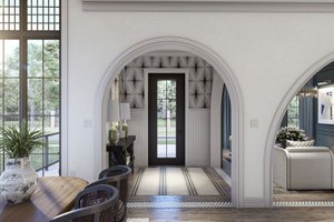 Interior - Entry for European House Plan #455-588 - 3 bed, 3.5 bath