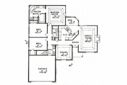 European Style House Plan - 3 Beds 2 Baths 2000 Sq/Ft Plan #405-173 