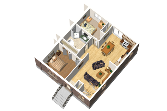 Floor Plan - Main Floor 1 for Ranch House Plan #25-4514 - 4 bed, 2 bath