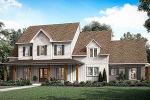 Architectural House Design - Farmhouse Exterior - Front Elevation Plan #1081-27