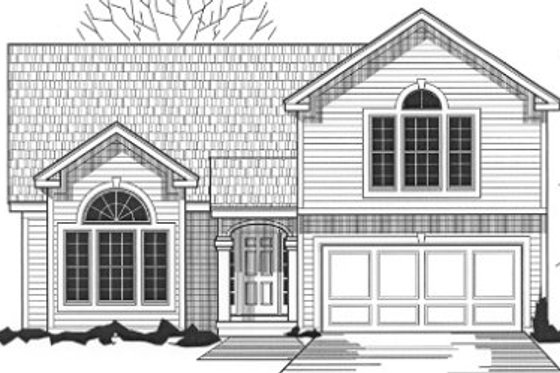 Exterior - Front Elevation for Traditional House Plan #67-790 - 3 bed, 2 bath