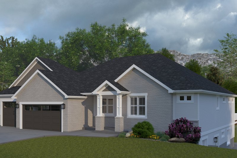 Architectural House Design - Exterior - Front Elevation 4 for Craftsman House Plan #1060-354 - 2 bed, 2 bath