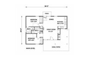 Farmhouse Style House Plan - 2 Beds 2 Baths 835 Sq/Ft Plan #116-230 