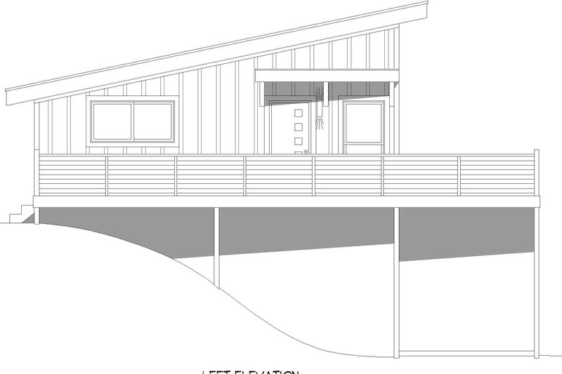 Dream House Plan - Exterior - Other Elevation for Contemporary House Plan #932-881 - 1 bed, 2 bath
