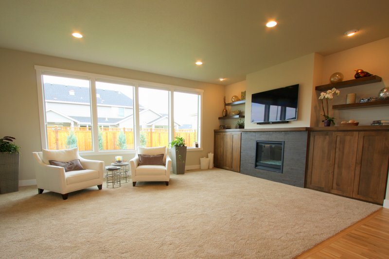 Dream House Plan - Interior - Family Room 1 for Prairie House Plan #124-969 - 4 bed, 3 bath
