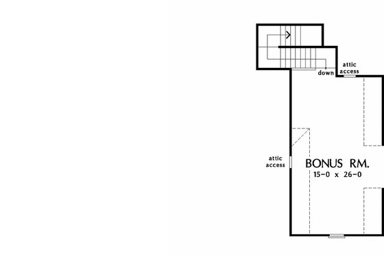 Exterior - Rear Elevation 1 for European House Plan #929-1056 - 4 bed, 3 bath