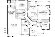 Craftsman Style House Plan - 3 Beds 2 Baths 2001 Sq/Ft Plan #48-104 