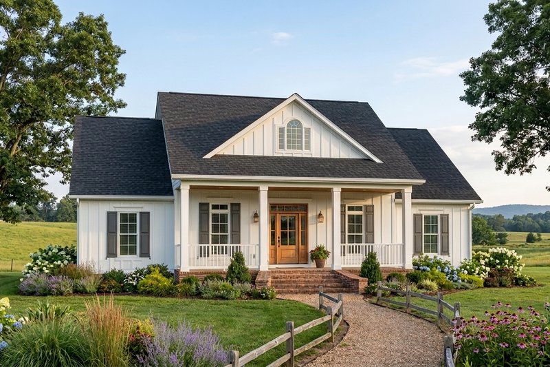 Home Plan - Exterior - Front Elevation 3 for Farmhouse House Plan #21-675 - 3 bed, 2 bath