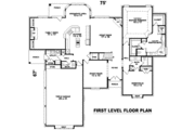 European Style House Plan - 5 Beds 4 Baths 4279 Sq/Ft Plan #81-1292 