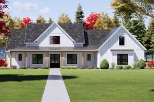 Architectural House Design - Farmhouse Exterior - Front Elevation Plan #1096-156