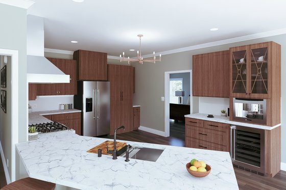Interior - Kitchen 2 for Farmhouse House Plan #44-281 - 4 bed, 3 bath