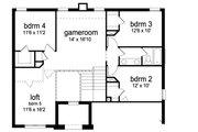 European Style House Plan - 4 Beds 2.5 Baths 2538 Sq/Ft Plan #84-630 