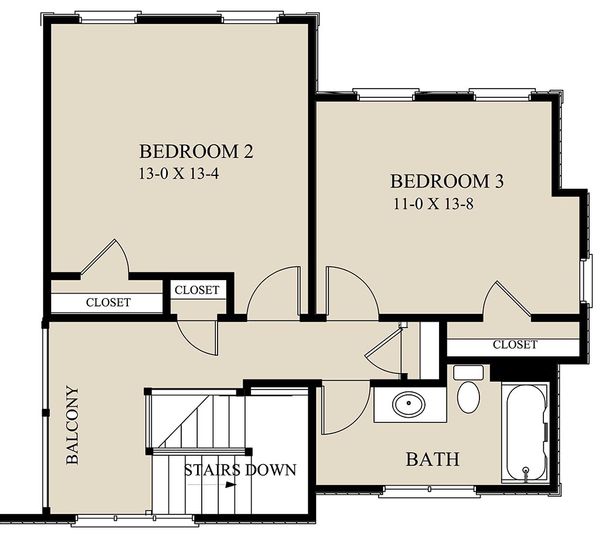 Cottage Floor Plan - Upper Floor Plan #921-2
