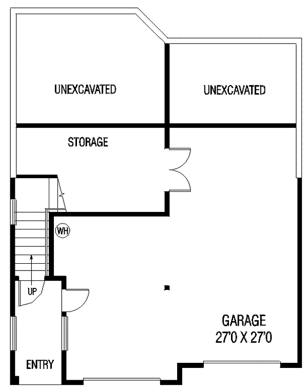 Craftsman Floor Plan - Other Floor Plan #60-428