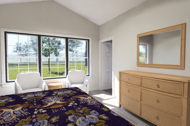 Architectural House Design - Interior - Master Bedroom 1 for Cottage House Plan #513-2467 - 4 bed, 3 bath