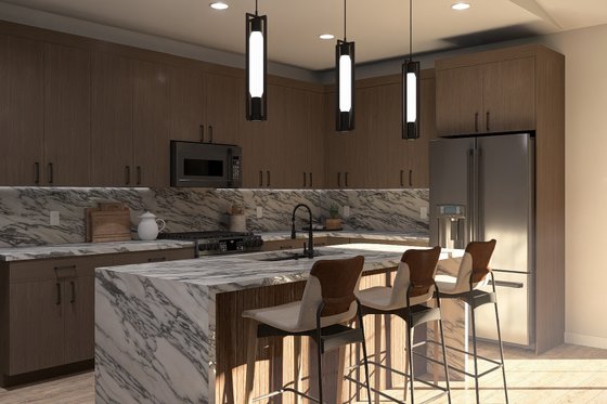 Interior - Kitchen for Barndominium House Plan #455-681 - 5 bed, 3.5 bath