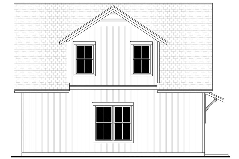 Dream House Plan - Exterior - Rear Elevation for Farmhouse House Plan #430-293 - 1 bed, 1 bath
