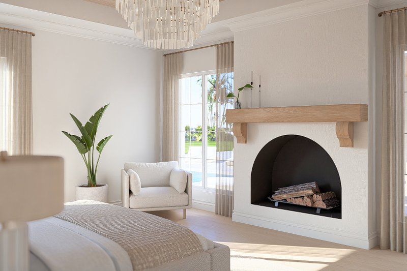 House Blueprint - Interior - Master Bedroom 1 for Beach House Plan #455-765 - 4 bed, 4.5 bath