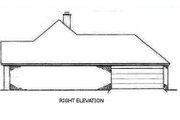 Mediterranean Style House Plan - 3 Beds 2 Baths 1380 Sq/Ft Plan #45-236 