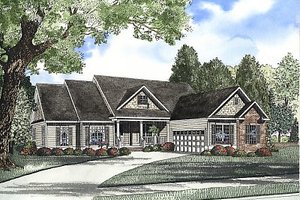 Traditional Exterior - Front Elevation Plan #17-2059