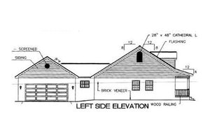 Exterior - Other Elevation for Southern House Plan #44-106 - 4 bed, 3 bath