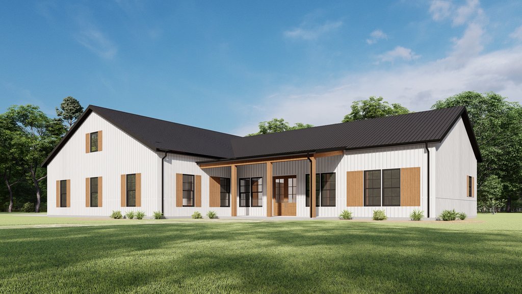 Exterior - Other Elevation 2 for Barndominium House Plan #1092-70 - 3 bed, 2 bath