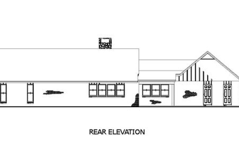House Plan Design - Exterior - Rear Elevation for Farmhouse House Plan #45-122 - 3 bed, 2 bath