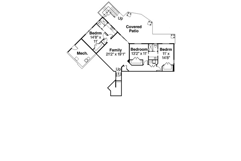 House Design - Floor Plan - Lower Floor for Craftsman House Plan #124-913 - 4 bed, 3.5 bath