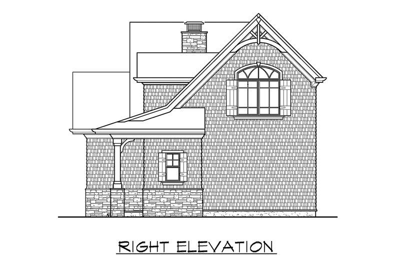 Dream House Plan - Exterior - Other Elevation 4 for Craftsman House Plan #132-222 - 1 bed, 1 bath