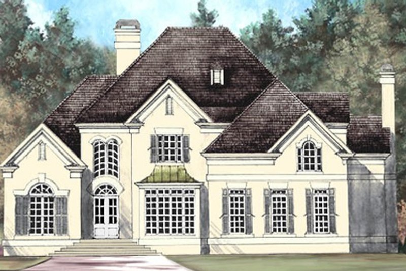 European Style House Plan - 4 Beds 3 Baths 3057 Sq/Ft Plan #119-110