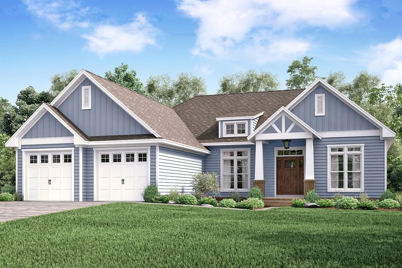 Architectural House Design - Craftsman Exterior - Front Elevation Plan #430-159