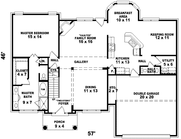 European Floor Plan - Main Floor Plan #81-807