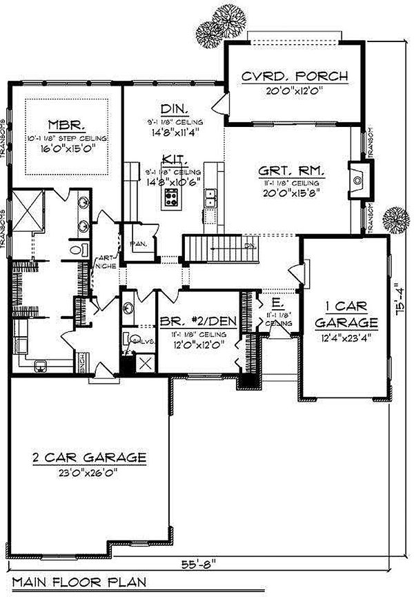 House Plan Design - European Floor Plan - Main Floor Plan #70-867
