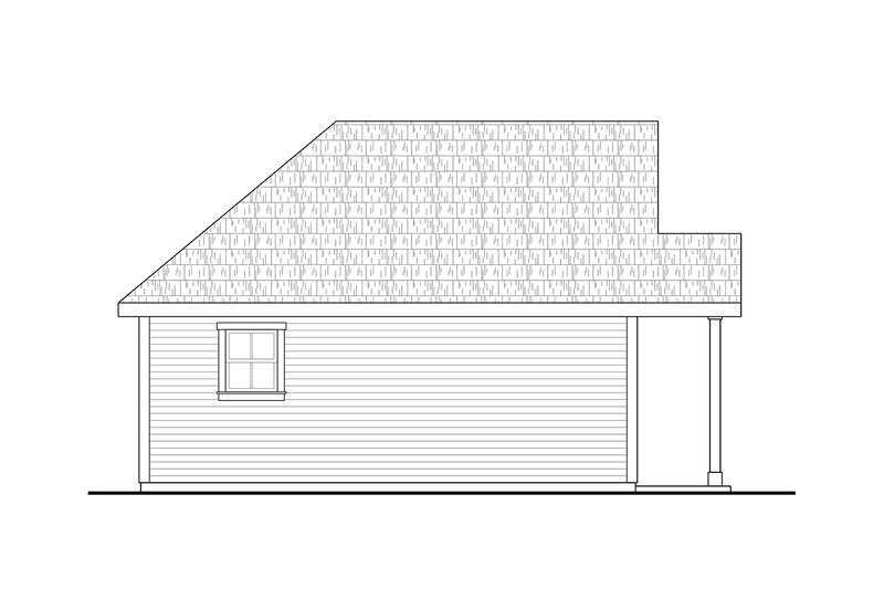 Dream House Plan - Exterior - Other Elevation for Cottage House Plan #124-1336, 1 bath