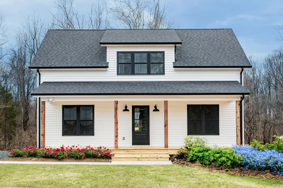 Cottage Exterior - Front Elevation Plan #1116-23