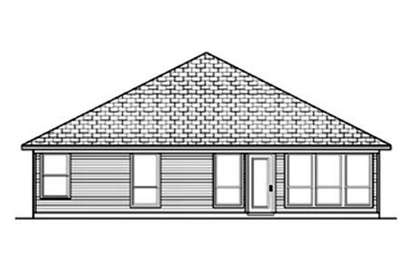 Home Plan - Exterior - Rear Elevation for Traditional House Plan #84-353 - 2 bed, 2 bath
