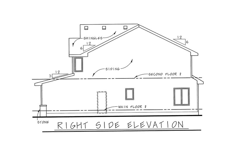Home Plan - Exterior - Other Elevation 1 for European House Plan #20-1790 - 3 bed, 3 bath