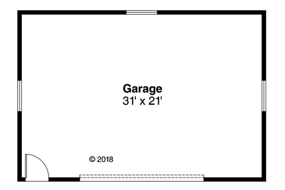 Floor Plan - Main Floor for Log House Plan #124-1104, 0 bath