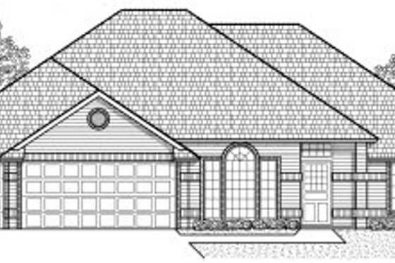 Exterior - Front Elevation for Traditional House Plan #65-206 - 3 bed, 2 bath