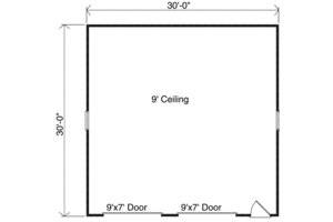 Floor Plan - Main Floor for Traditional House Plan #22-411, 0 bath