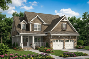 Country Exterior - Front Elevation Plan #17-2822