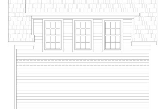 Exterior - Other Elevation 1 for Traditional House Plan #932-466, 1 bath