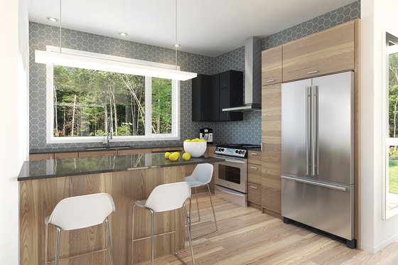 Interior - Kitchen for Contemporary House Plan #23-2312 - 3 bed, 3 bath