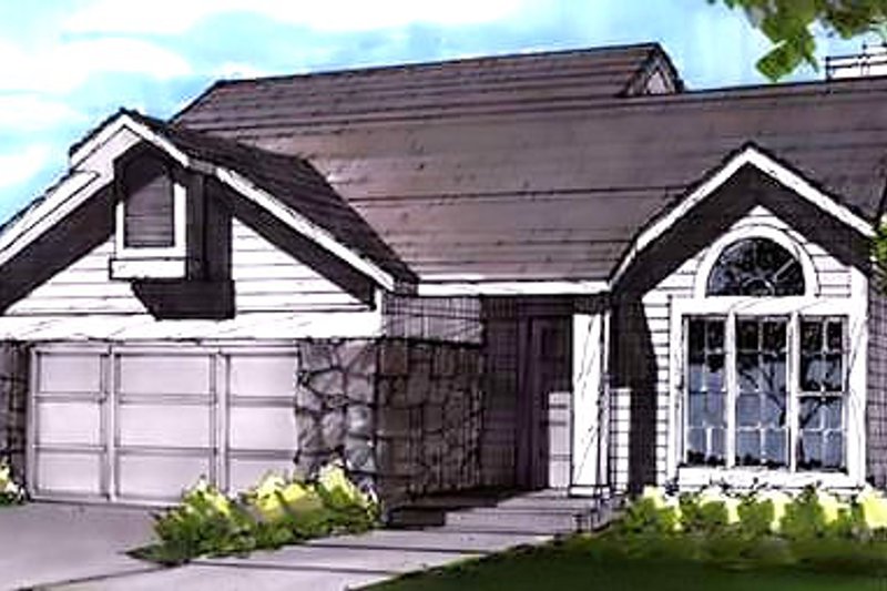 Home Plan - Country Exterior - Front Elevation Plan #320-437