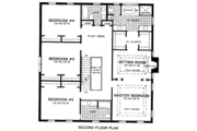 Colonial Style House Plan - 4 Beds 3.5 Baths 5233 Sq/Ft Plan #322-120 